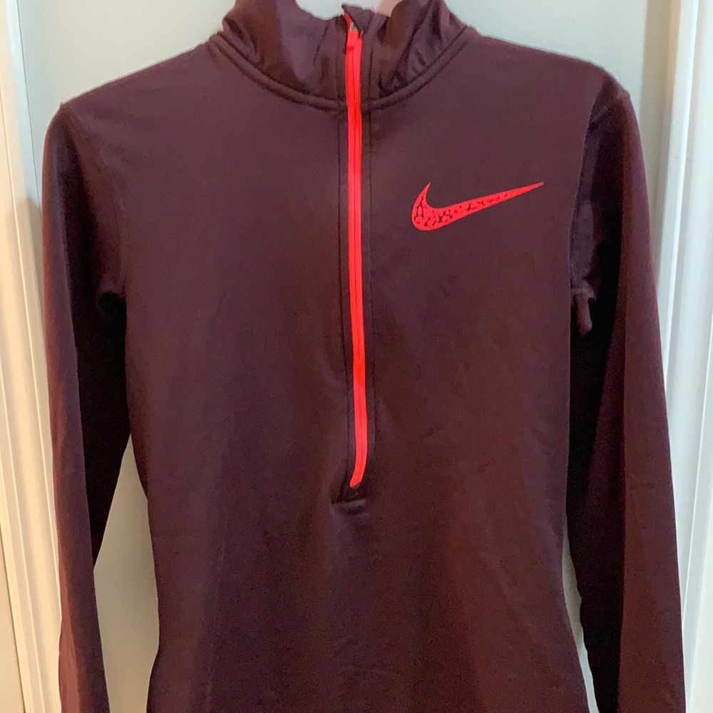 Nike pro maroon and pink outerwear